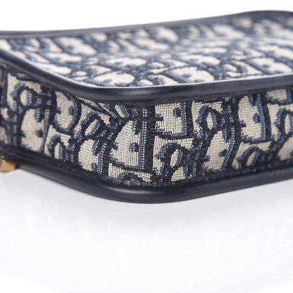 Christian Dior Oblique Diorquake Clutch Blue 8 of 9