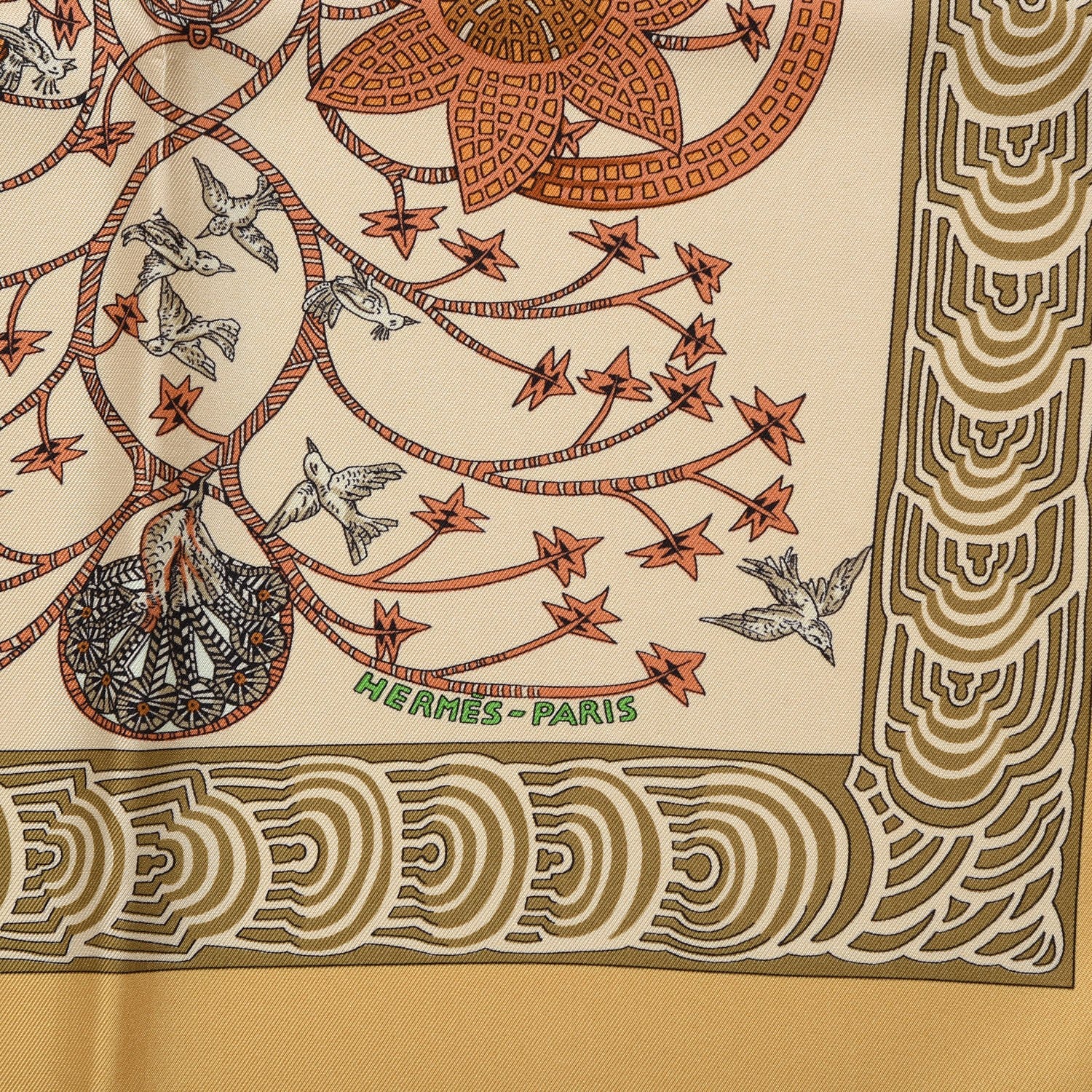 Hermes Silk Les Legendes de l'Arbre Scarf 90 5 of 9