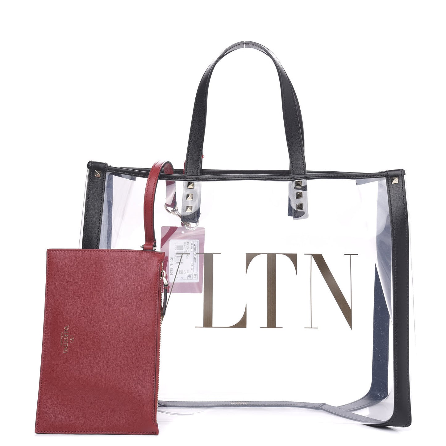 Plexy VLTN Small Shopping Bag Transparent