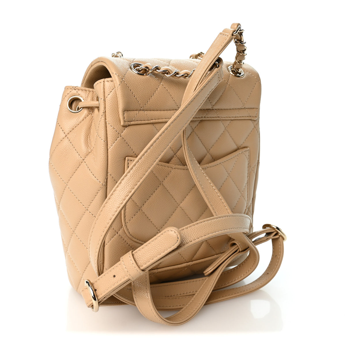 Chanel Caviar Quilted Mini Urban Spirit Backpack Beige 3 of 10