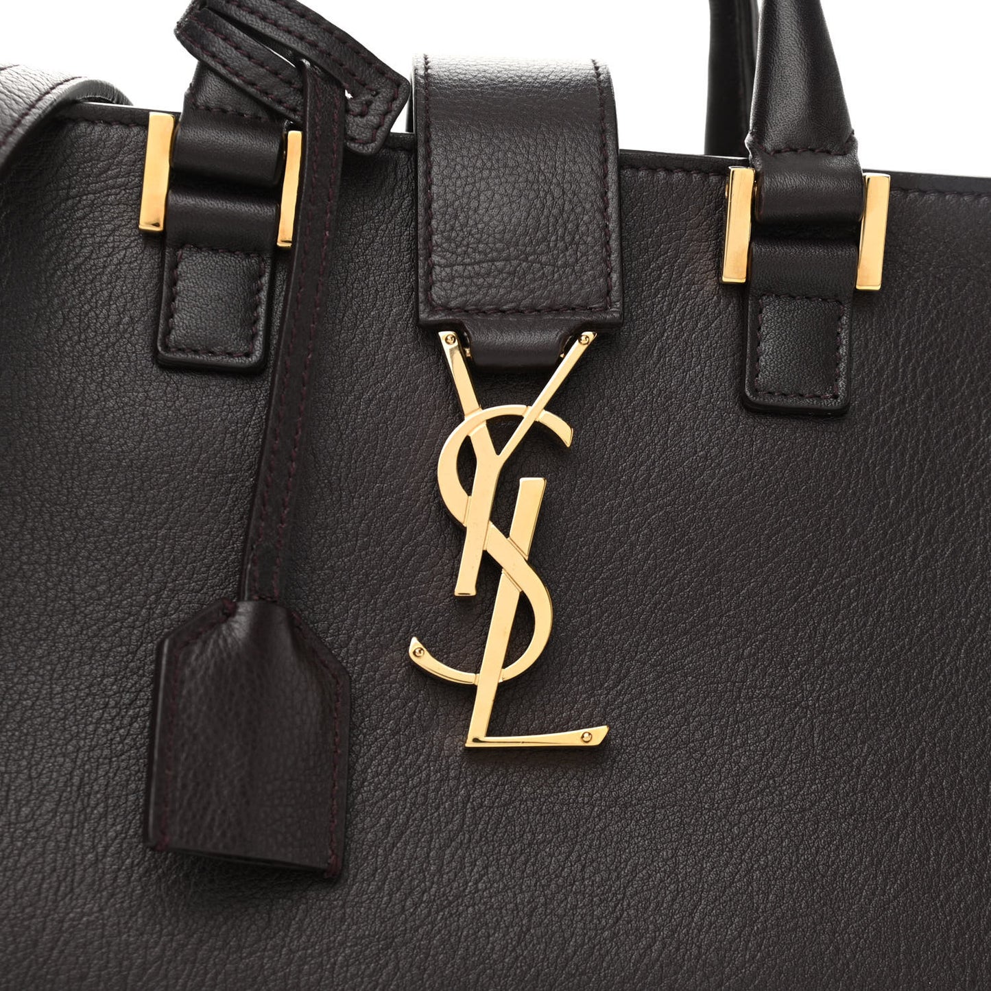 Calfskin Monogram Baby Cabas Brown