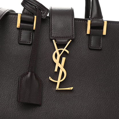 Saint Laurent Calfskin Monogram Baby Cabas Brown 8 of 10