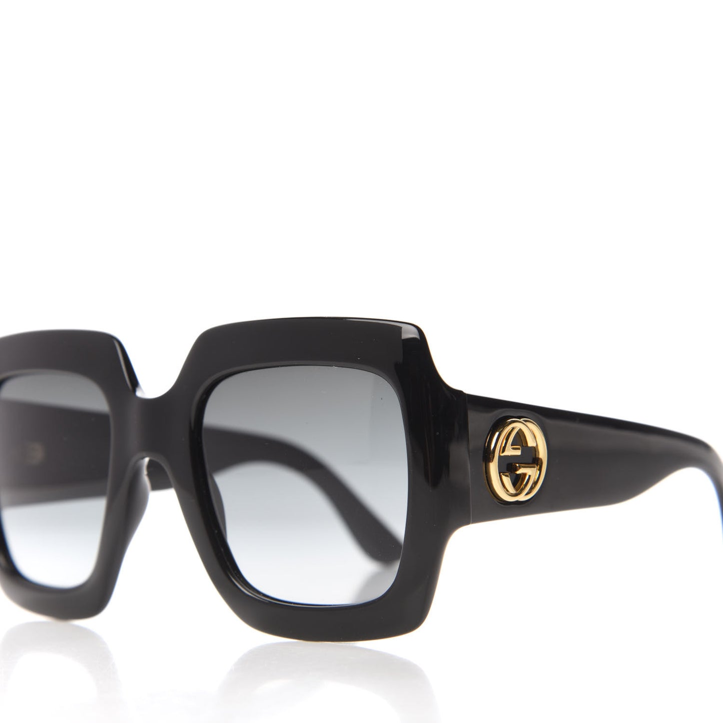 Acetate Square Frame Sunglasses GG0053S Black