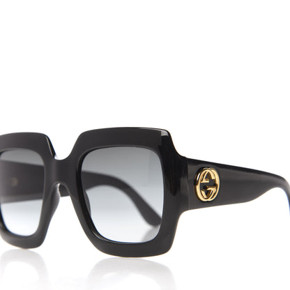 Gucci Acetate Square Frame Sunglasses GG0053S Black 7 of 8