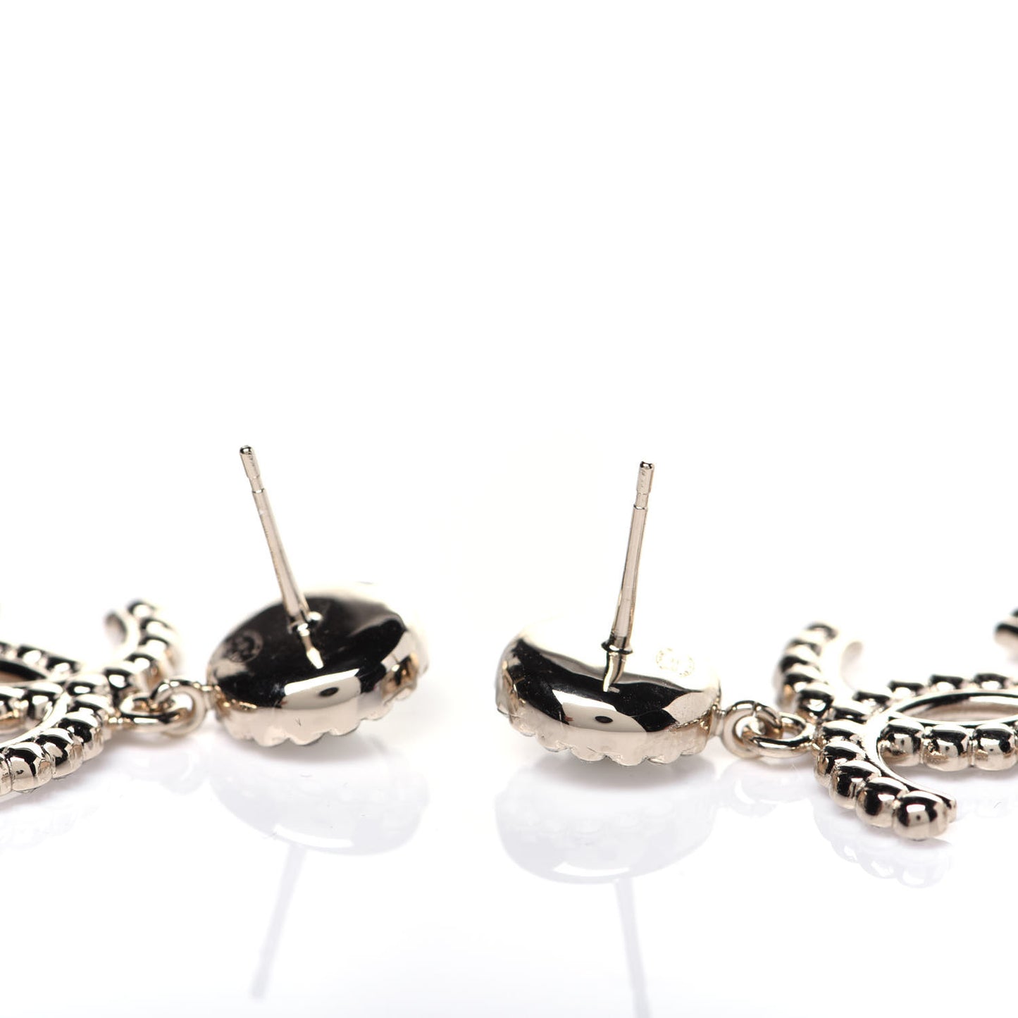 Crystal Pearl Bow-tiful CC Drop Earrings Gold