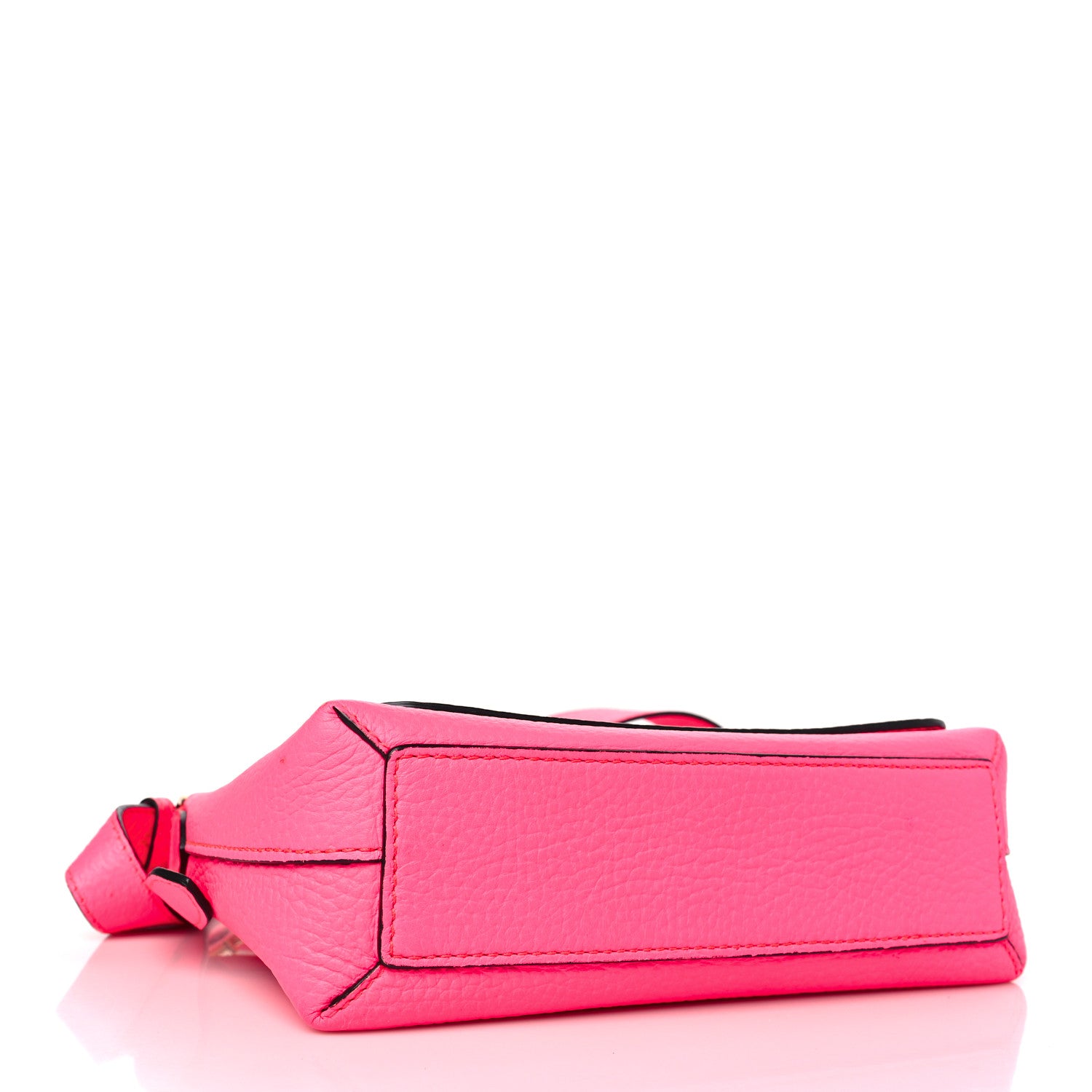 Burberry Calfskin Smooth Grain Small Burleigh Crossbody Bag Neon Pink 4 of 10