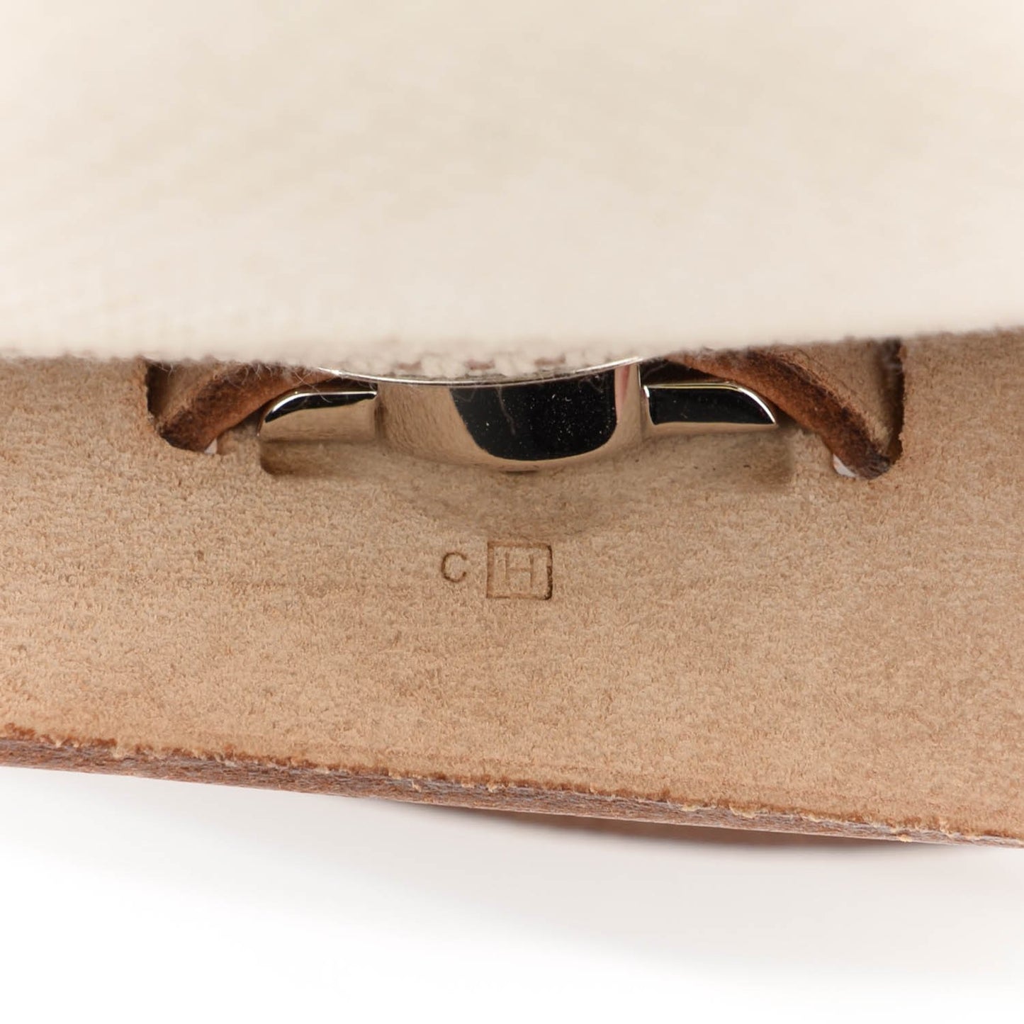 Toile Vache Calfskin Herbag 30 PM Ebene Natural