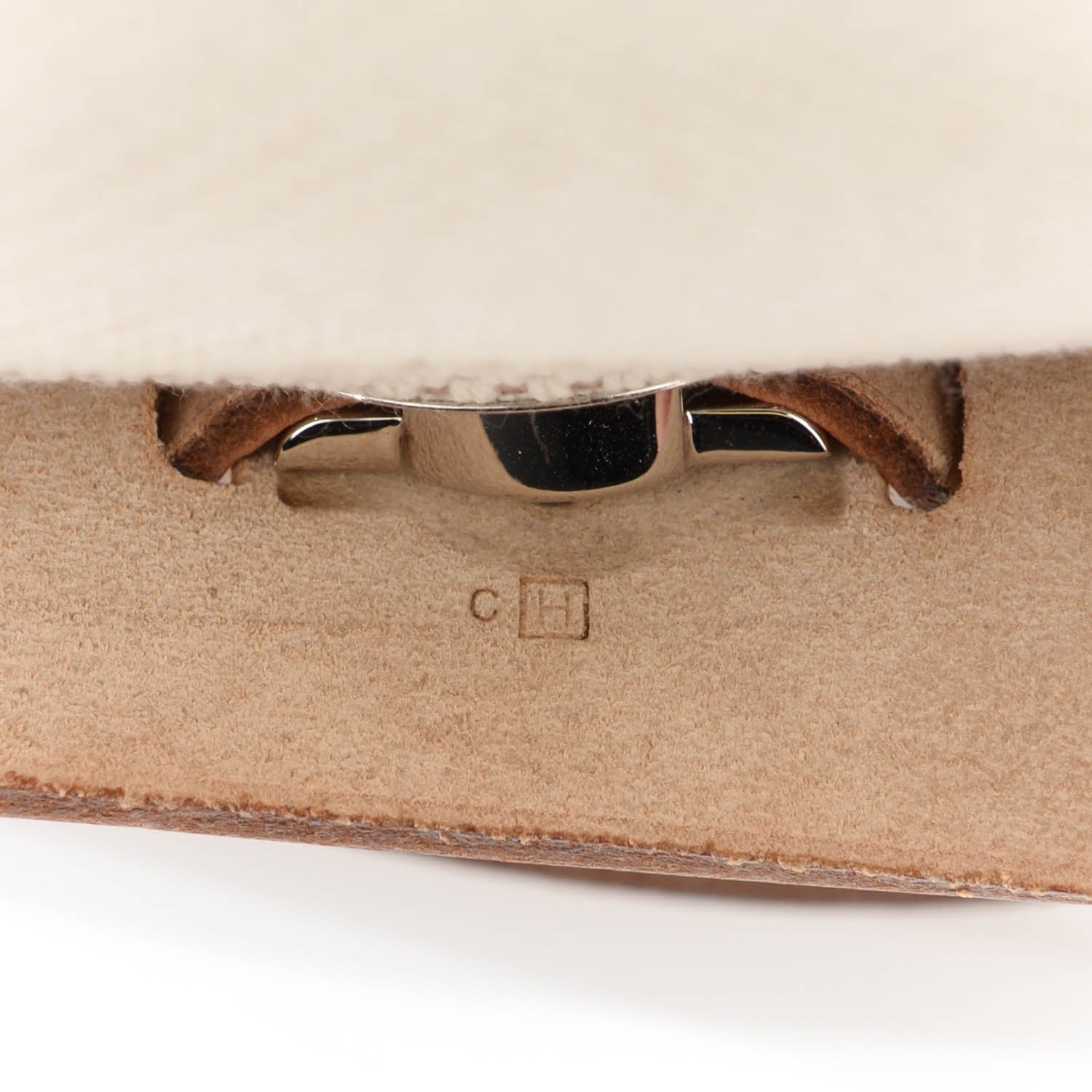 Hermes Toile Vache Calfskin Herbag 30 PM Ebene Natural 12 of 13