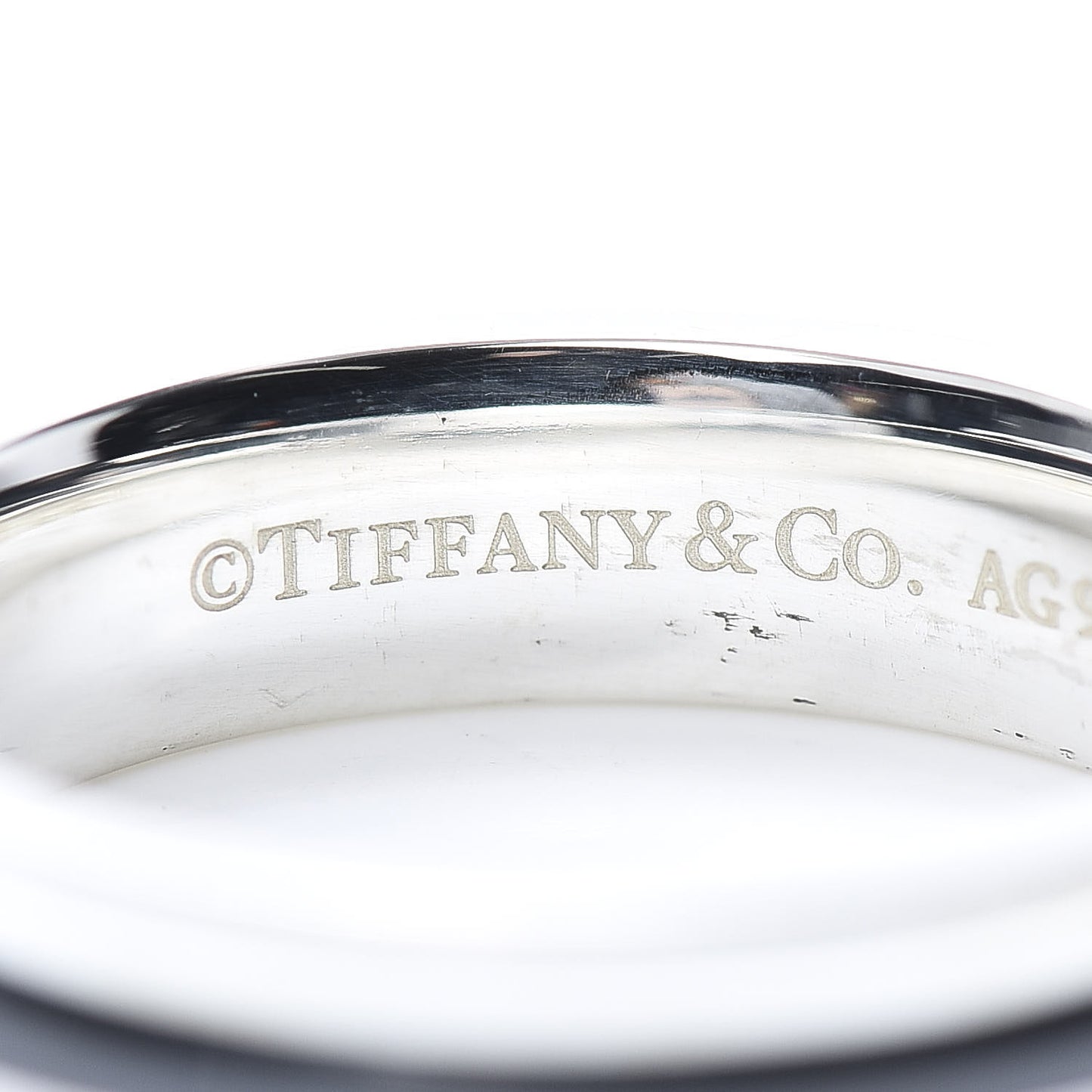 Sterling Silver Titanium T Wide Band Ring 60 9