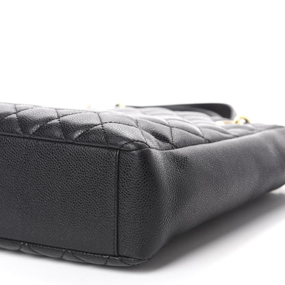 Chanel Caviar Quilted Petit Shopping Tote PST Black 7 of 10