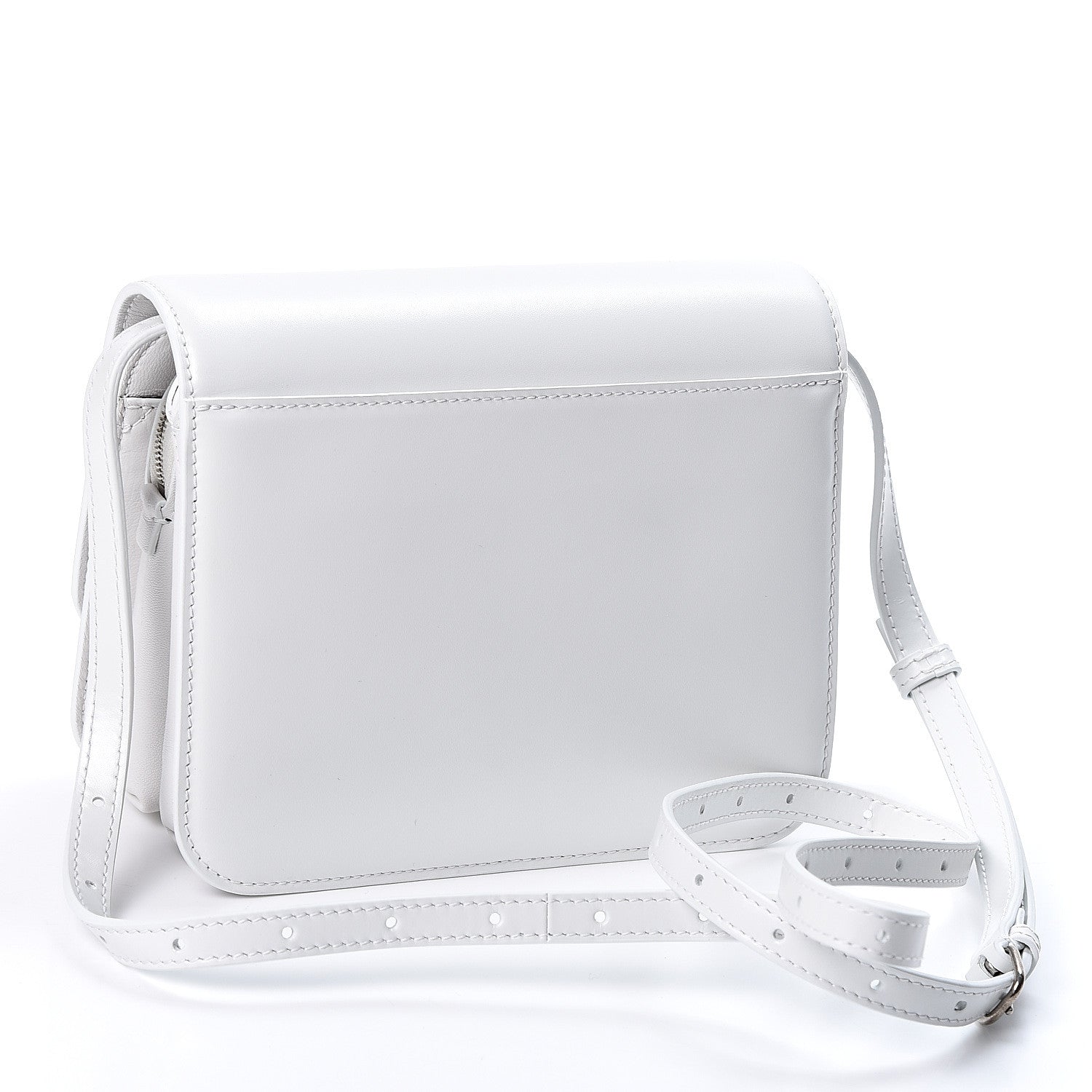 Balenciaga Shiny Box Calfskin Small B Bag White 2 of 8