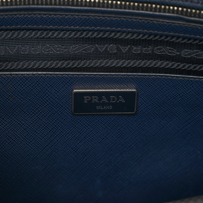 Prada Saffiano Medium Galleria Double Zip Tote Baltico 7 of 11