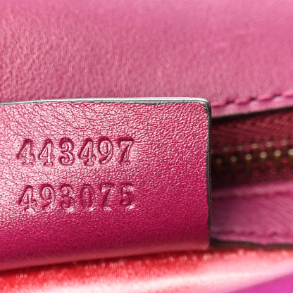 Gucci Velvet Matelasse Small GG Marmont Shoulder Bag Fuchsia Violet Cyclamen 6 of 9