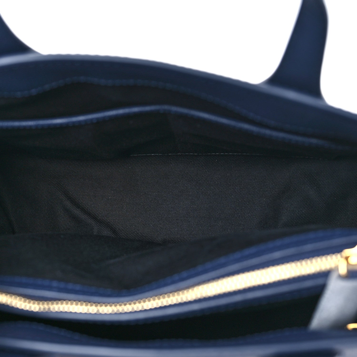 Burberry Derby Calfskin Vintage Check Medium Banner Tote Regency Blue 5 of 11
