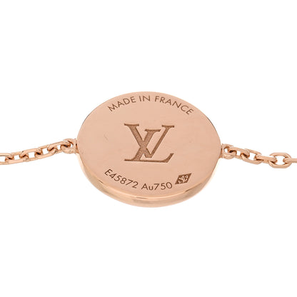 Louis Vuitton 18K Pink Gold Diamond Malachite Blossom BB Sun Bracelet 3 of 4