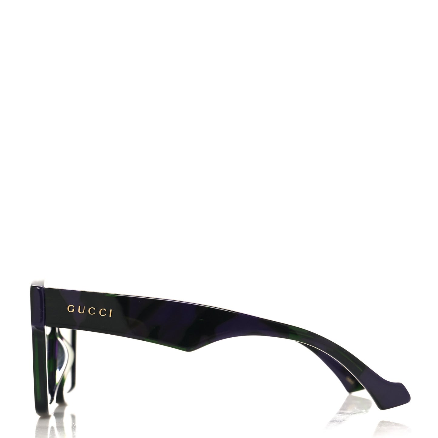Acetate Rectangle Sunglasses GG0962S Black