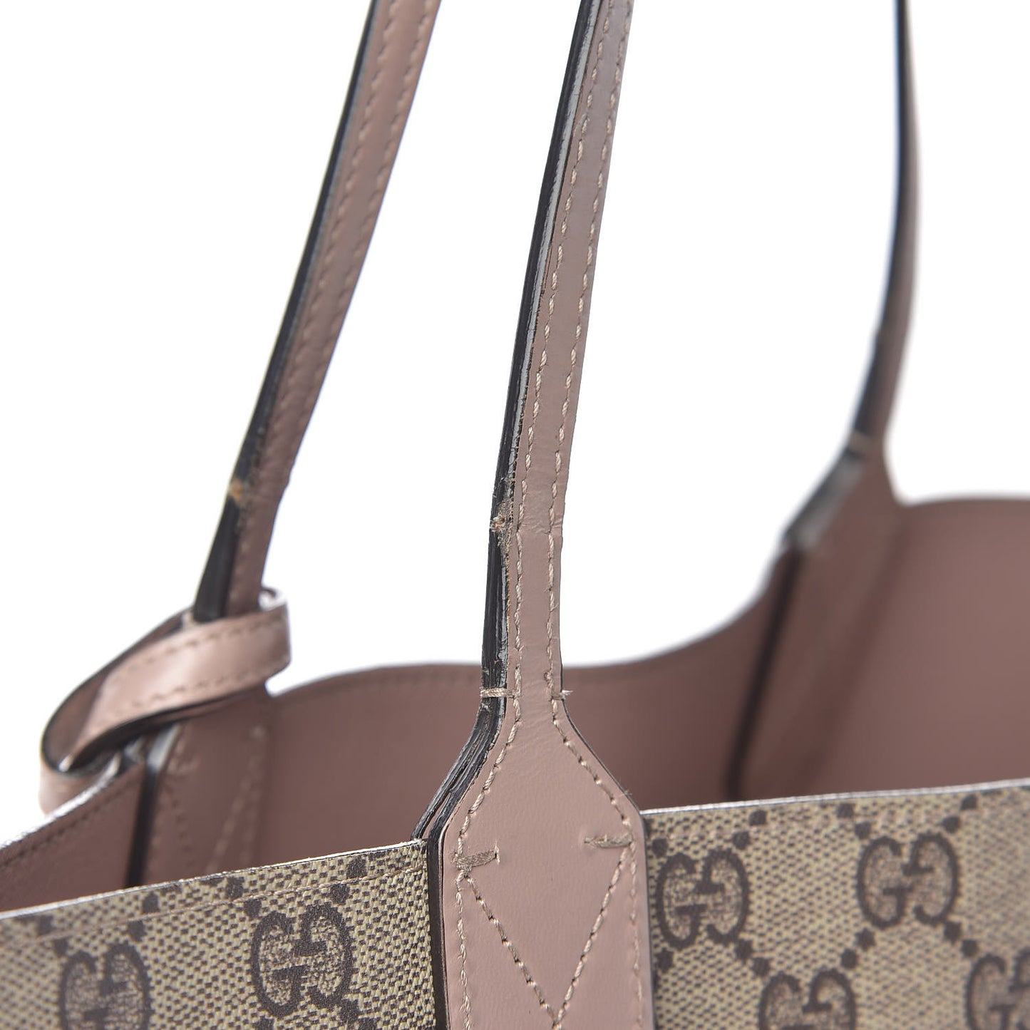 Calfskin GG Supreme Monogram Large Reversible Tote Dark Cipria