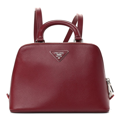 Prada Saffiano Lux Promenade Backpack Cherry 1 of 9