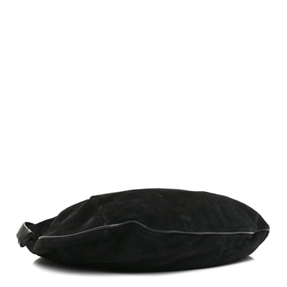 Saint Laurent Suede Buffalo Horn Mombasa Hobo Black 4 of 10