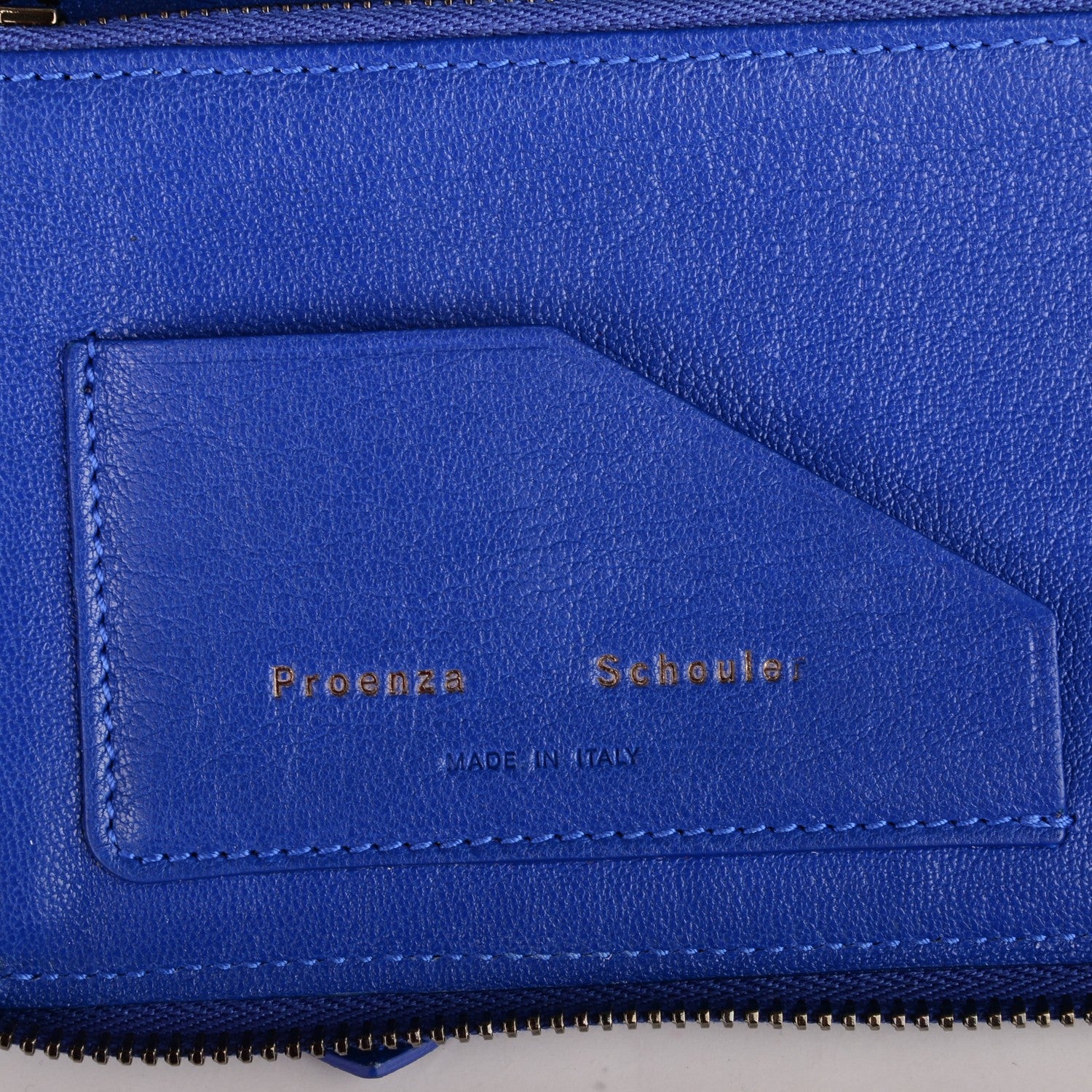 Proenza Schouler Lambskin PS1 Large Zip Around Wallet Royal Blue 6 of 6