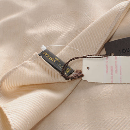 Louis Vuitton Cashmere Silk Etole Jali Shawl Beige 4 of 5