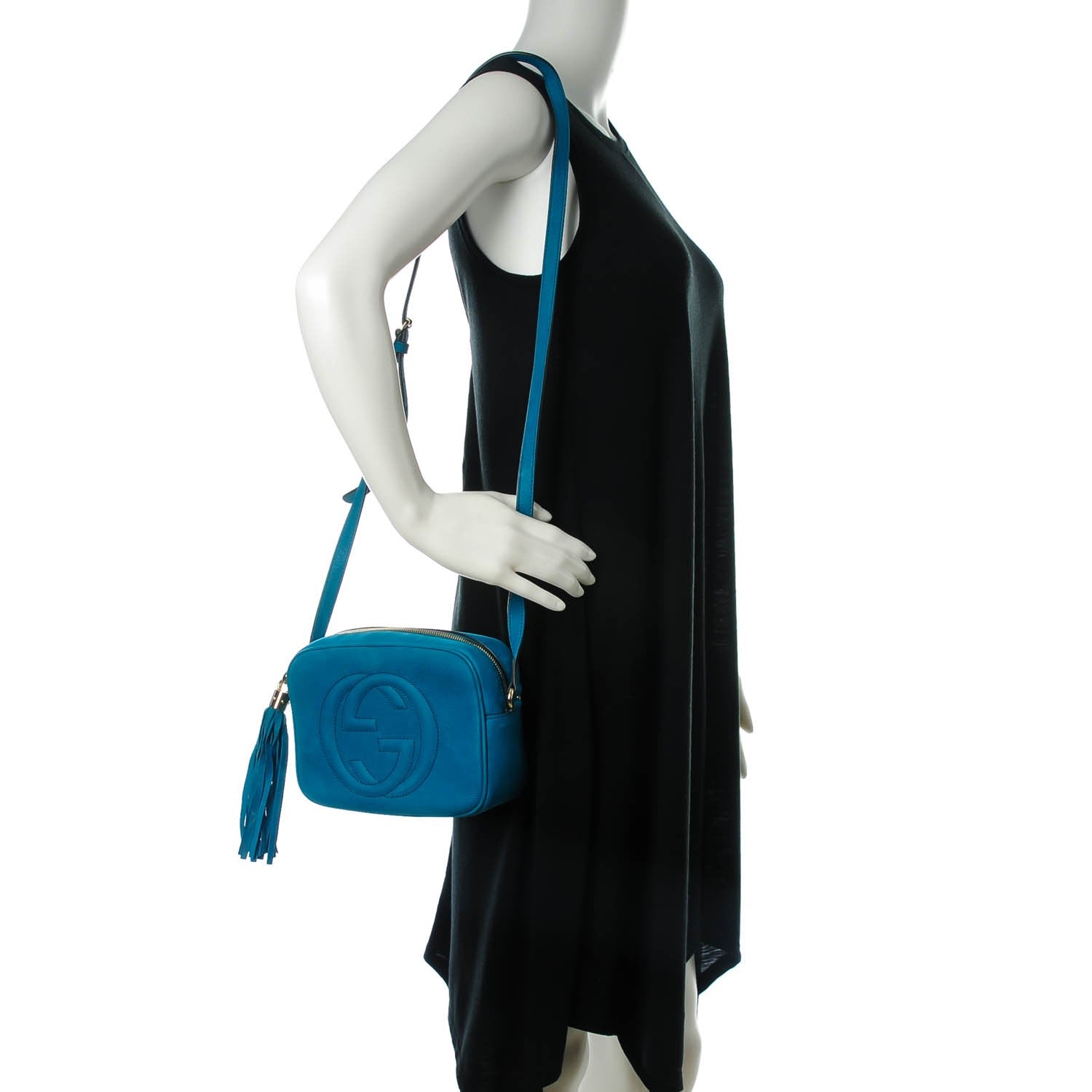 Gucci Vitello Range Small Soho Disco Bag Deep Cobalt 2 of 7