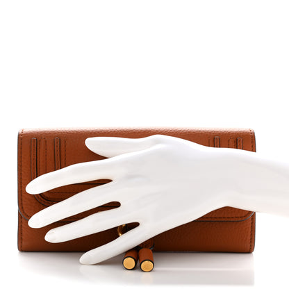 Chloe Calfskin Marcie Continental Flap Wallet Tan 2 of 7
