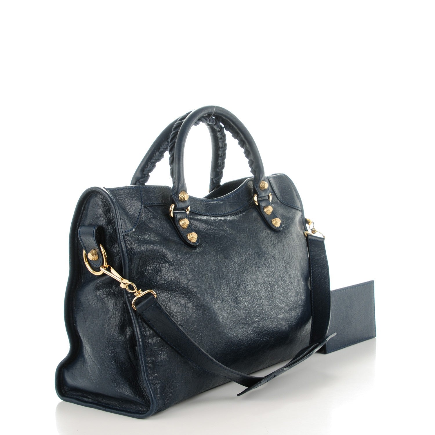 Balenciaga Agneau Giant 12 Gold Hardware City Bleu Obscur 3 of 8