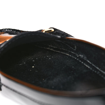 Louis Vuitton Patent Calfskin Oxford Loafers 38 Black 10 of 15