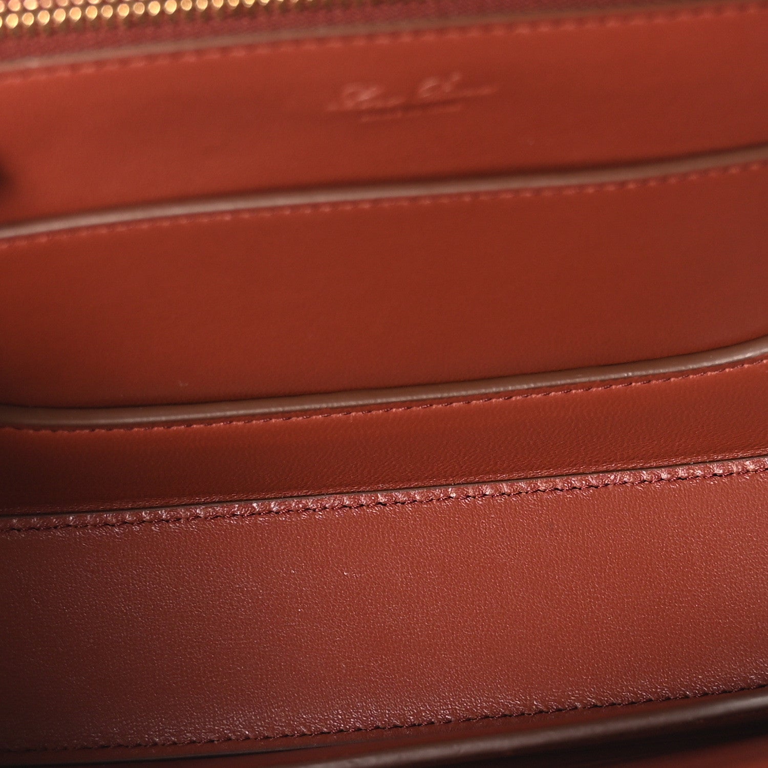 Loro Piana Smooth Calfskin Small Ghiera Bag Navy 5 of 9