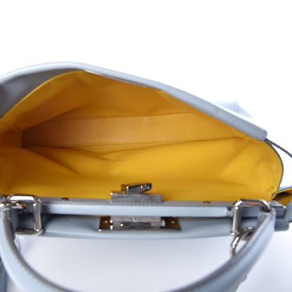 Fendi Vitello Morgan Shiny Nappa Medium Peekaboo Iconic Satchel Polvere Sunflower 5 of 8