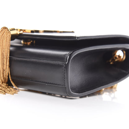 Saint Laurent Calfskin Small Classic Monogram Kate Tassel Satchel Black 9 of 10