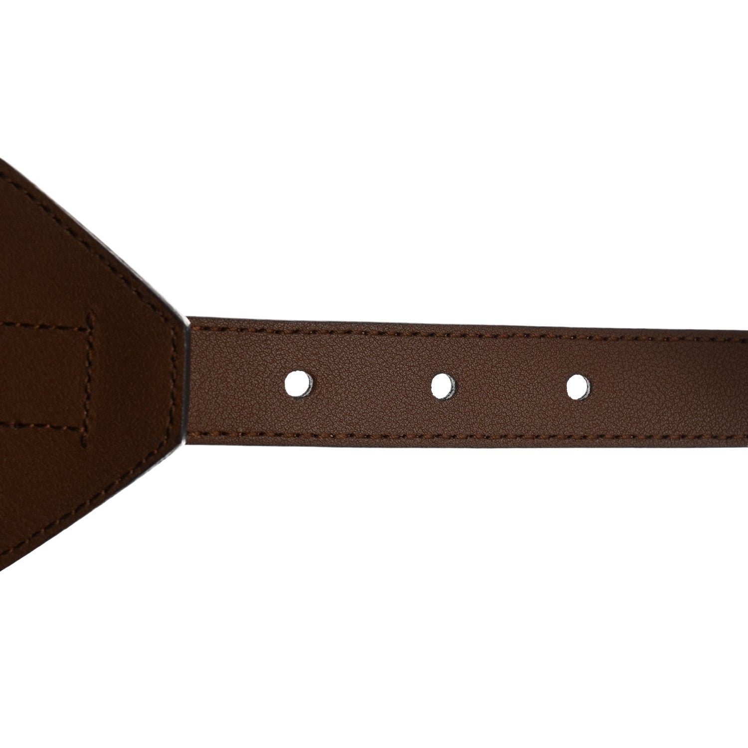 Gucci GG Supreme Monogram Equestrian Wide Belt 95 38 Brown 5 of 5