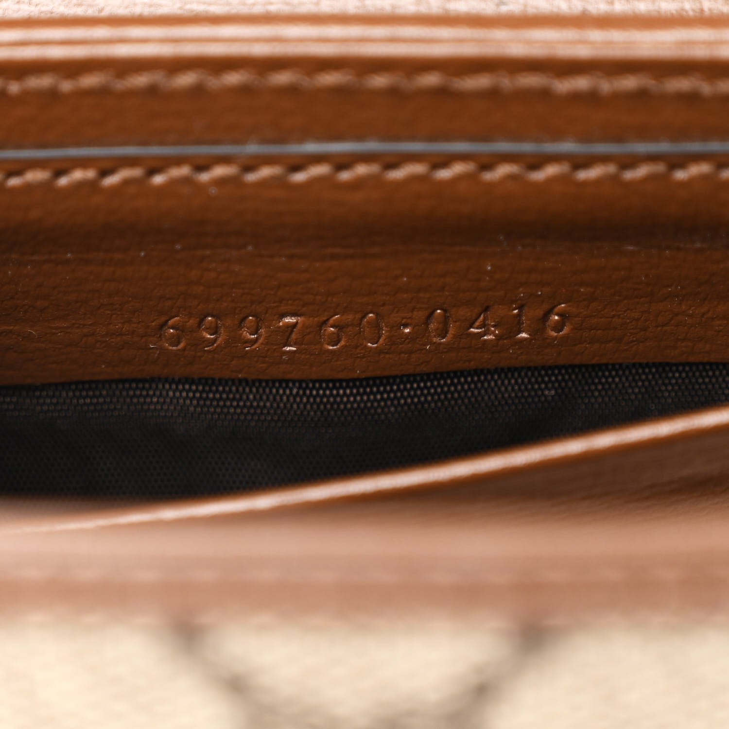 Gucci GG Supreme Monogram Azalea Calfskin Web Horsebit 1955 Wallet On Strap Beige Ebony Brown Sugar 7 of 11