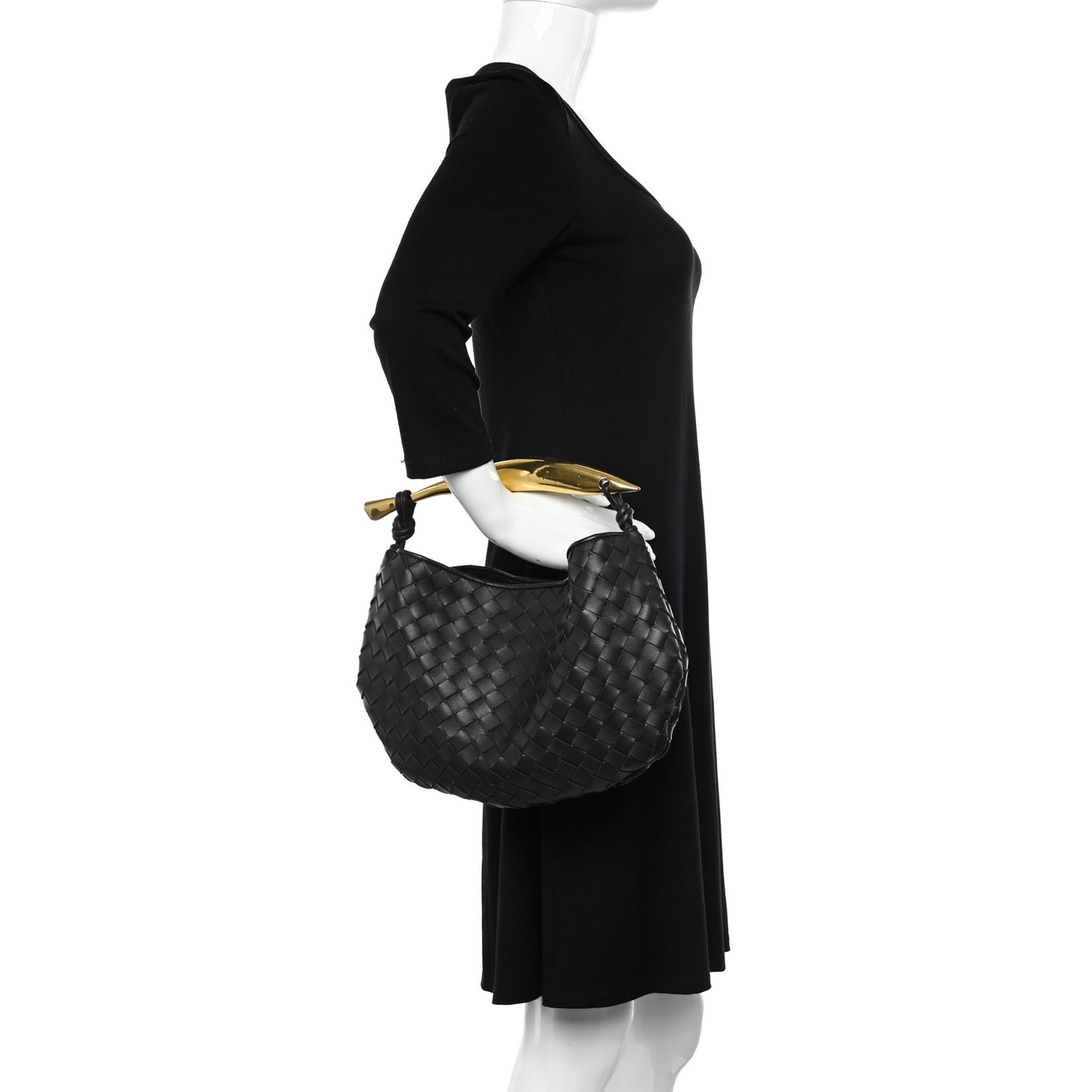 Nappa Intrecciato Sardine Bag Black