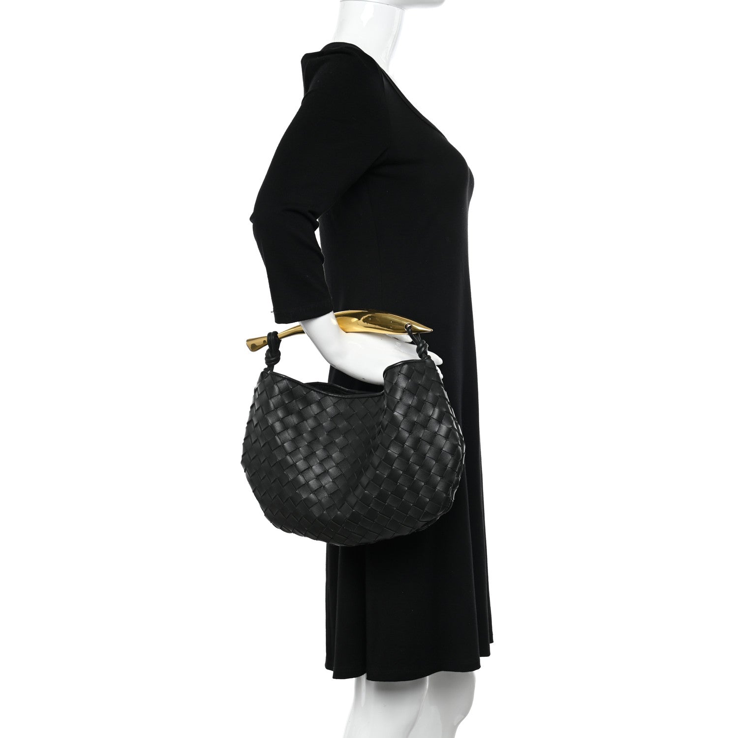 Bottega Veneta Nappa Intrecciato Sardine Bag Black 2 of 13