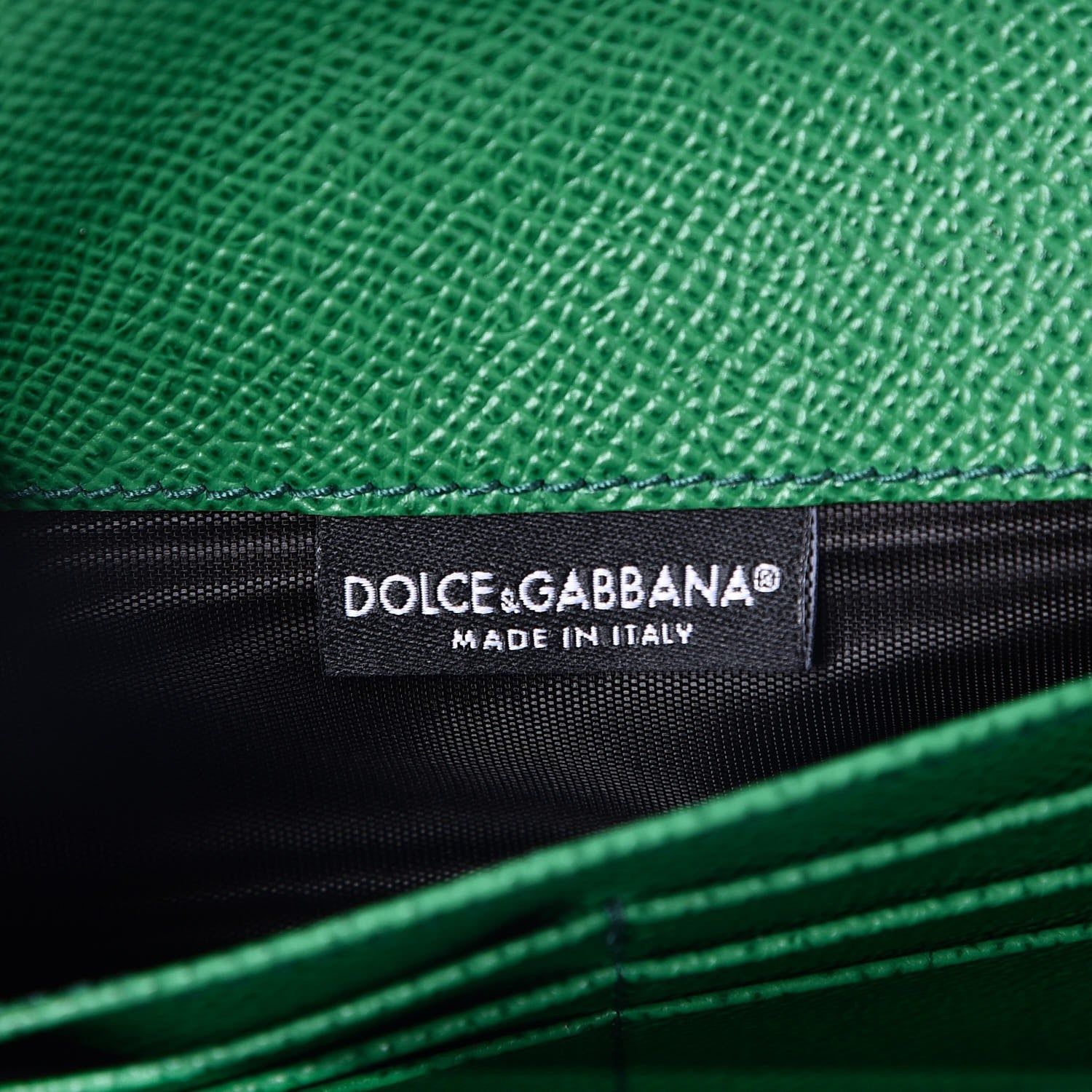 Dolce & Gabbana Dauphine Continental Flap Wallet Verde 6 of 8