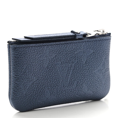 Louis Vuitton Metallic Empreinte Monogram Giant Key Pouch Navy Nacre 3 of 7