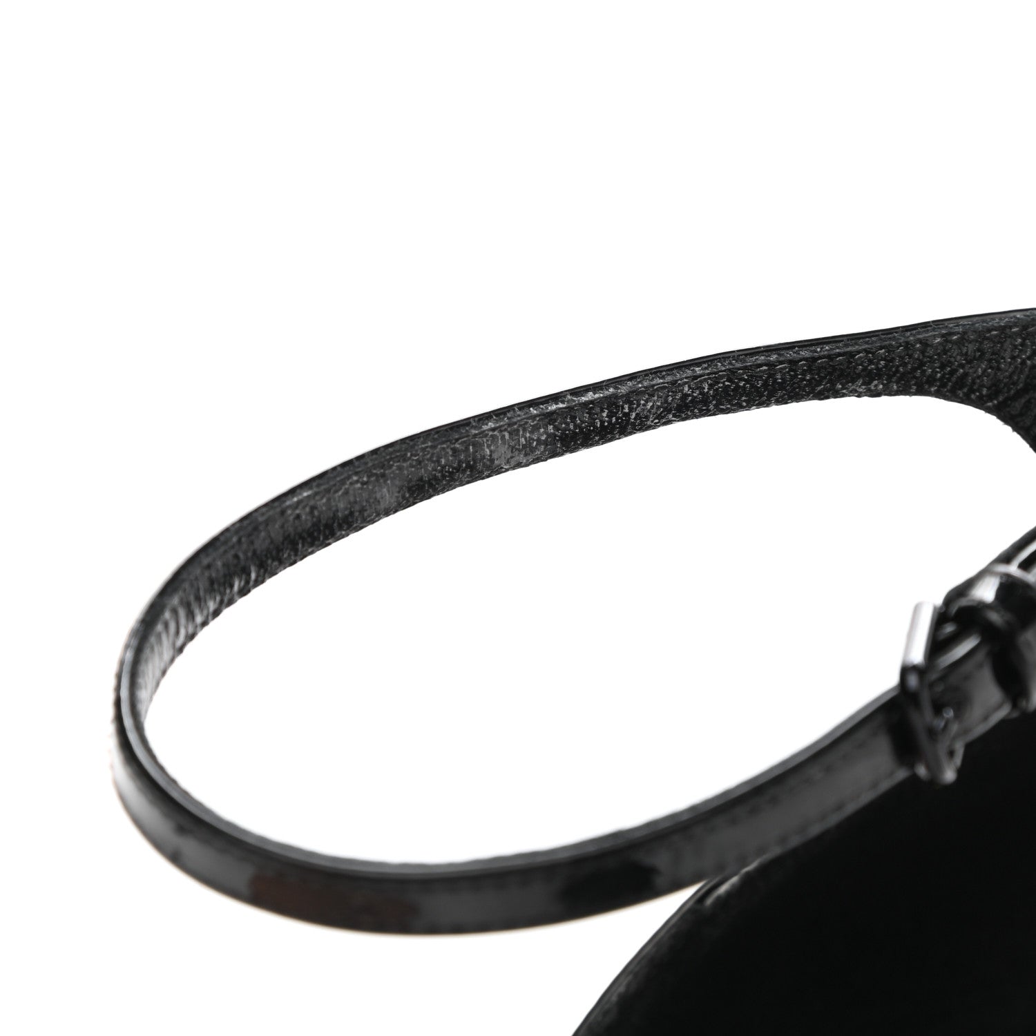 Saint Laurent Patent Calfskin Opyum 110 Sandals 41 Black Gold 11 of 12