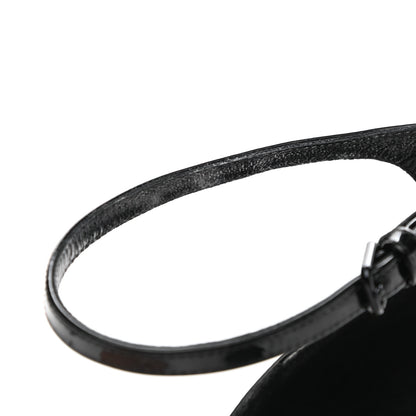 Saint Laurent Patent Calfskin Opyum 110 Sandals 41 Black Gold 11 of 12