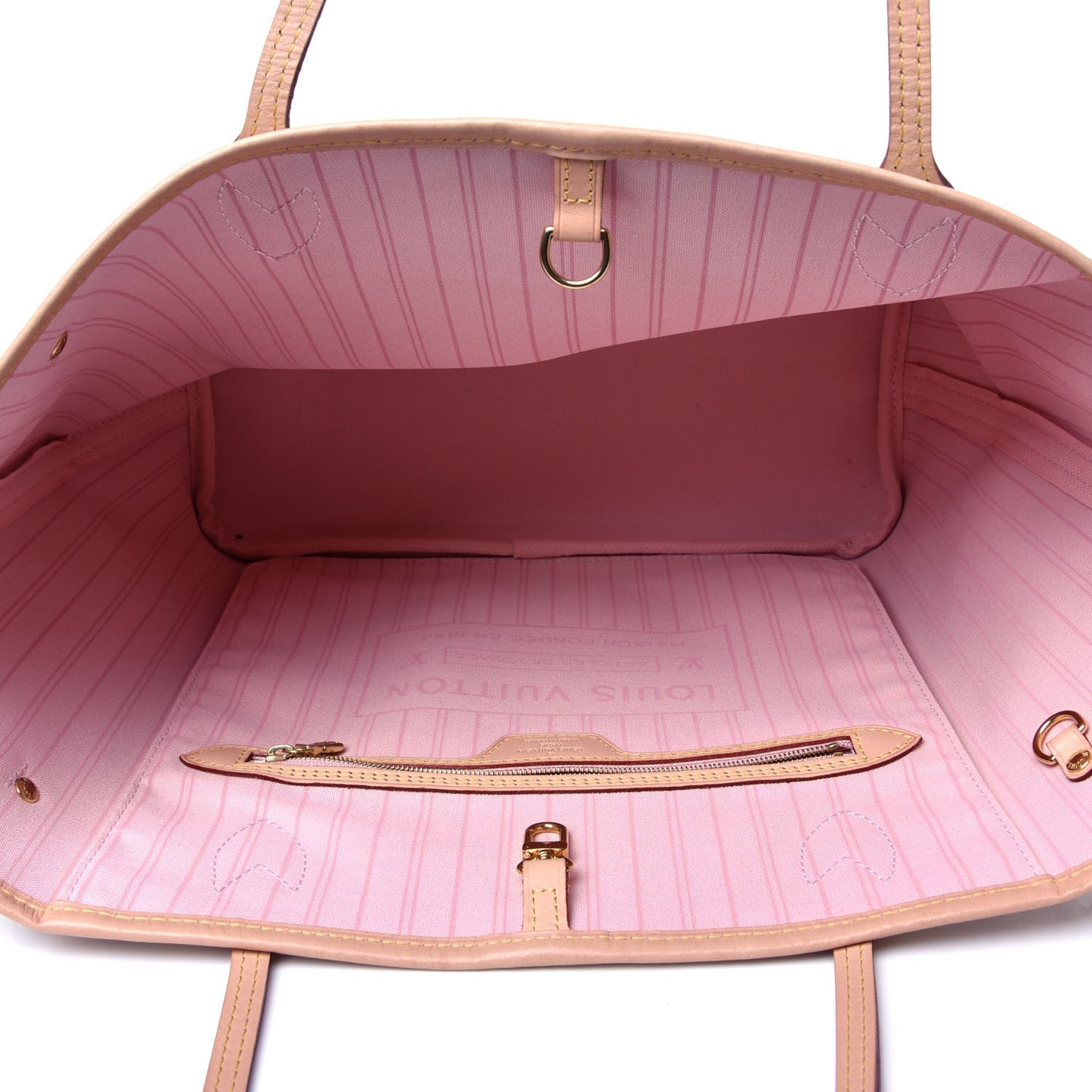 Damier Azur Neo Neverfull MM Rose Ballerine