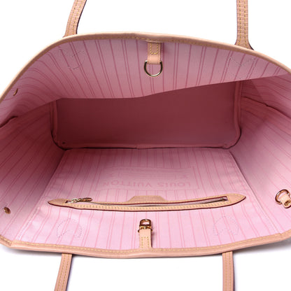 Louis Vuitton Damier Azur Neo Neverfull MM Rose Ballerine 3 of 3
