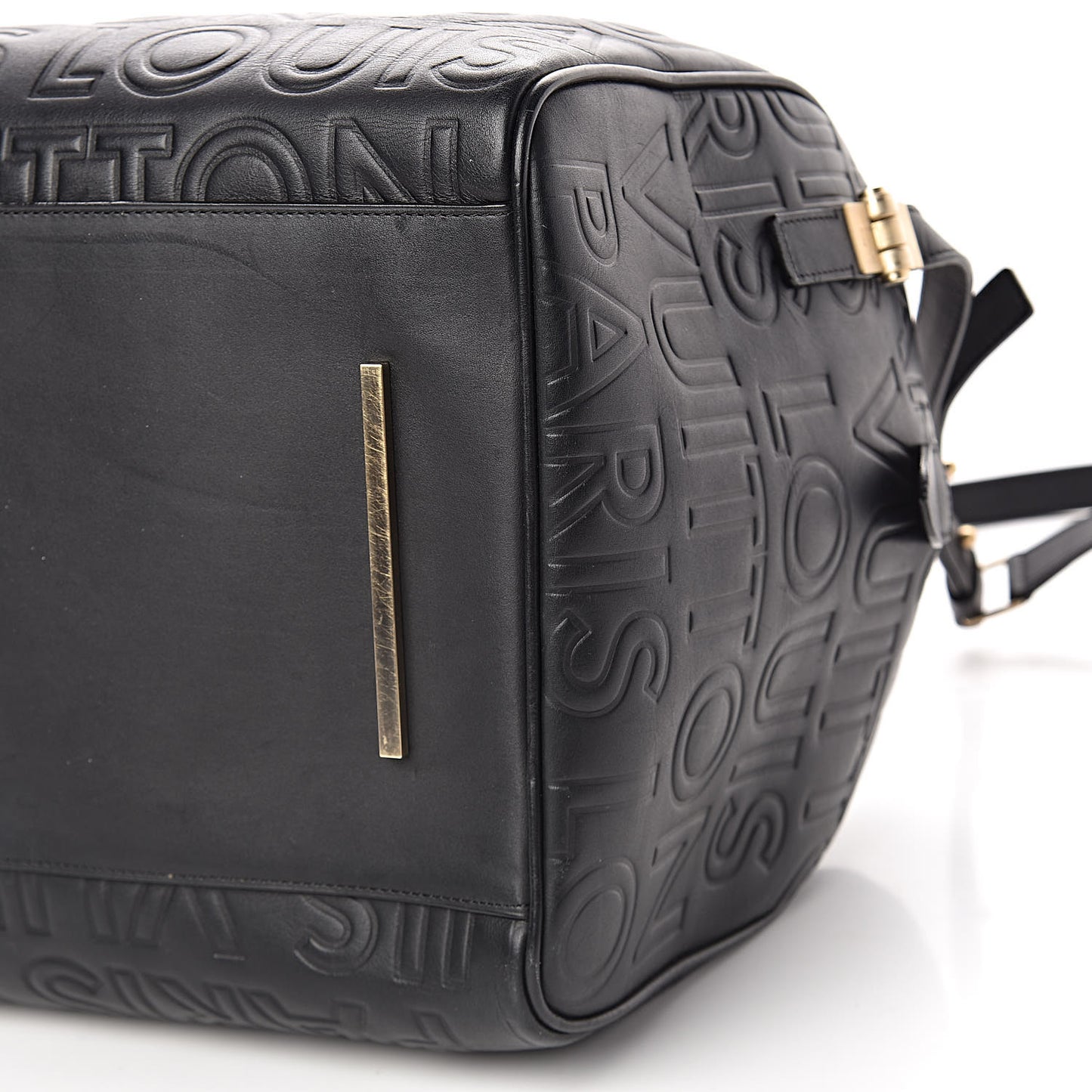 Calfskin Embossed Speedy Cube 30 Black