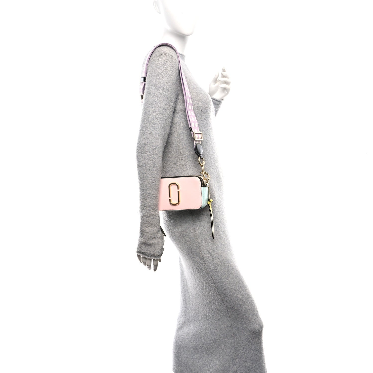 Marc Jacobs Saffiano Small Snapshot Camera Bag Blush Multicolor 2 of 12