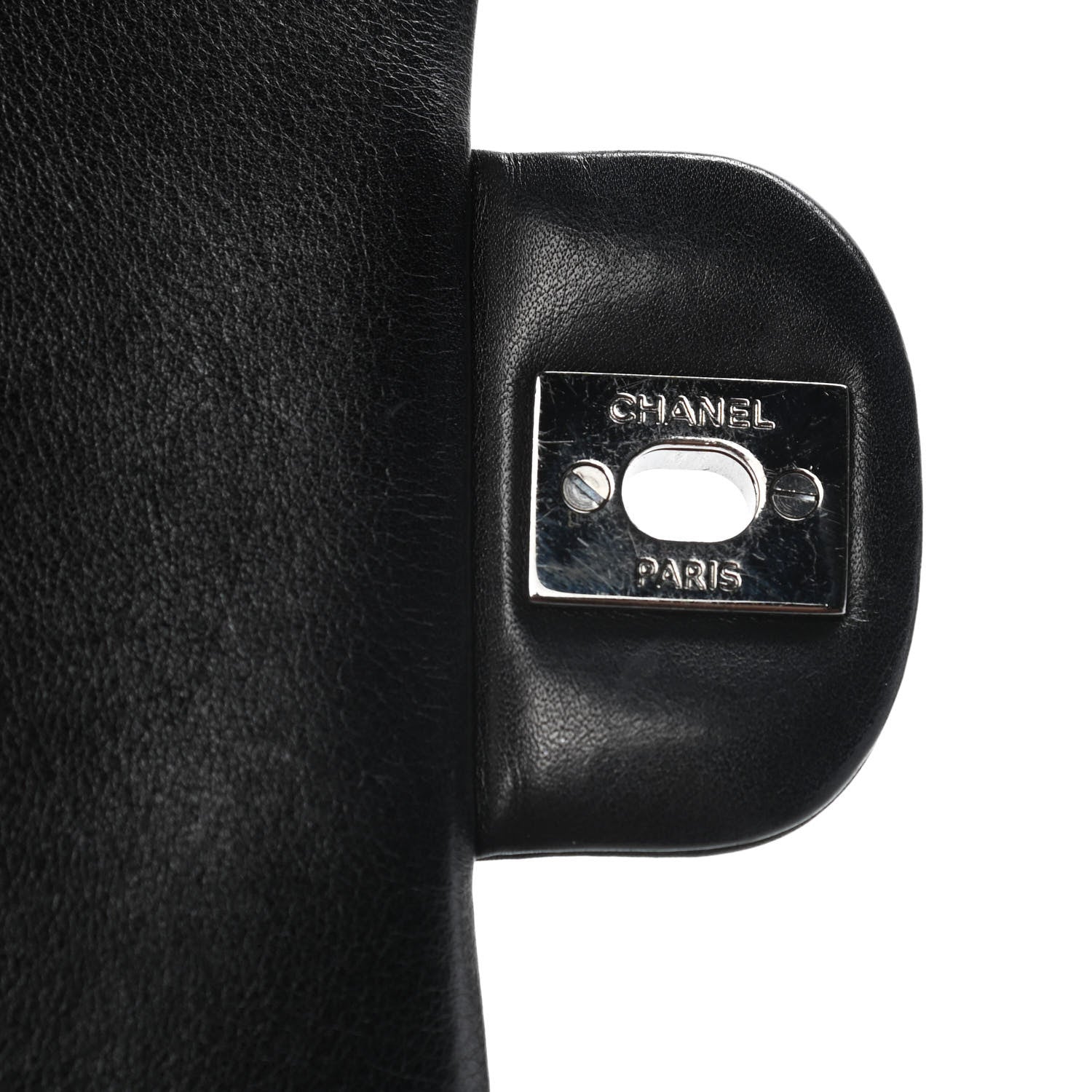 Chanel Lambskin Quilted Front Flap Tote Black 7 of 11