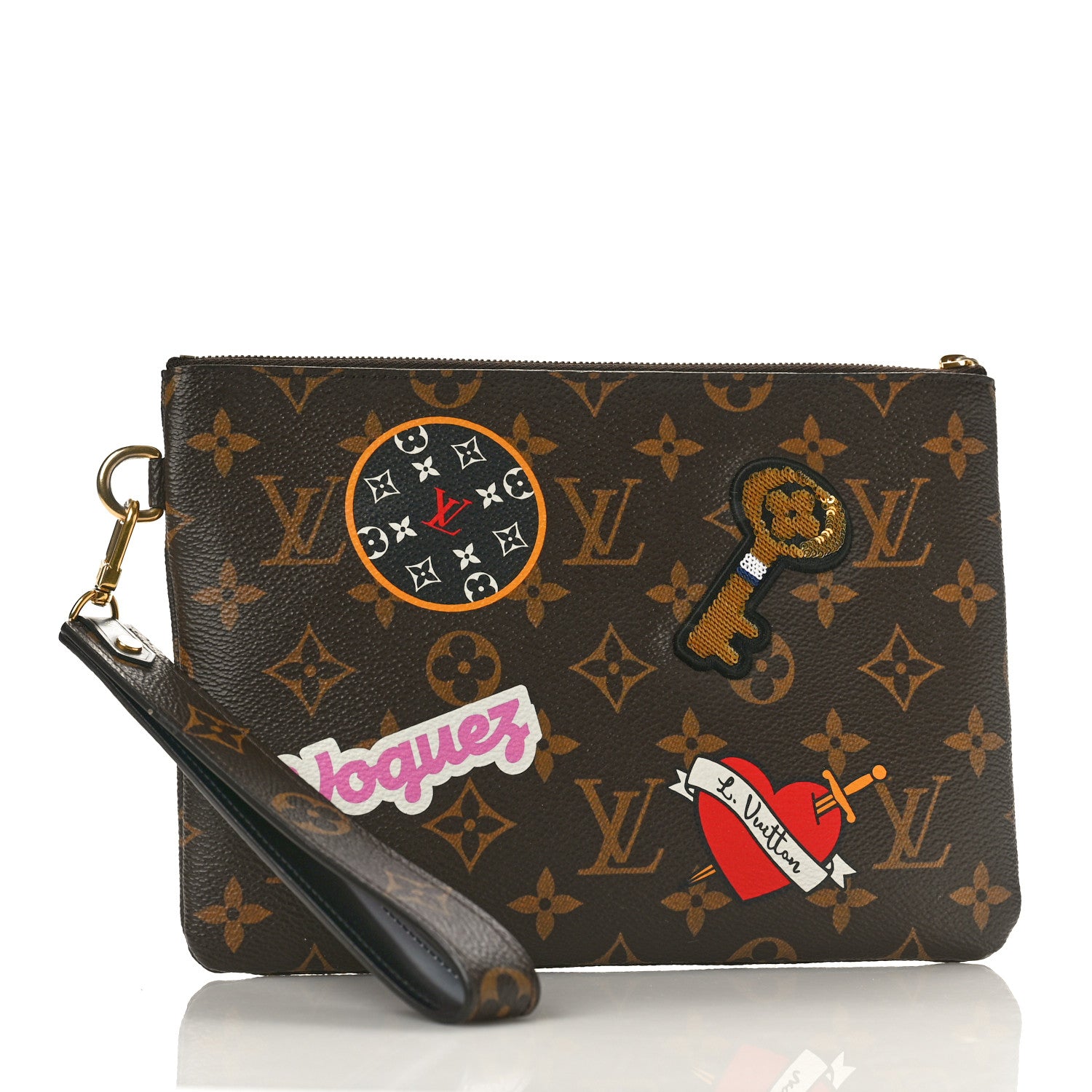 Louis Vuitton Monogram Travel Stickers City Pouch 3 of 8