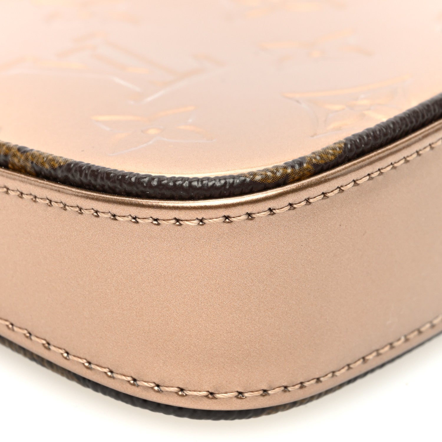 Louis Vuitton Metallic Vernis Mini Pochette Accessories Rose Gold 8 of 10