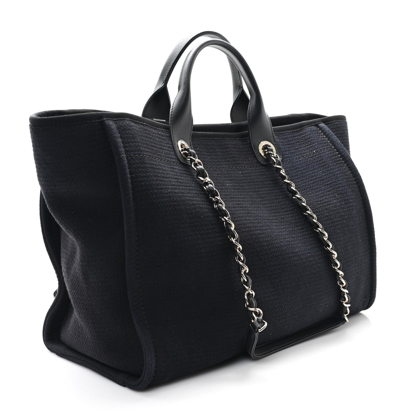 Mixed Fibers Medium Deauville Tote Black