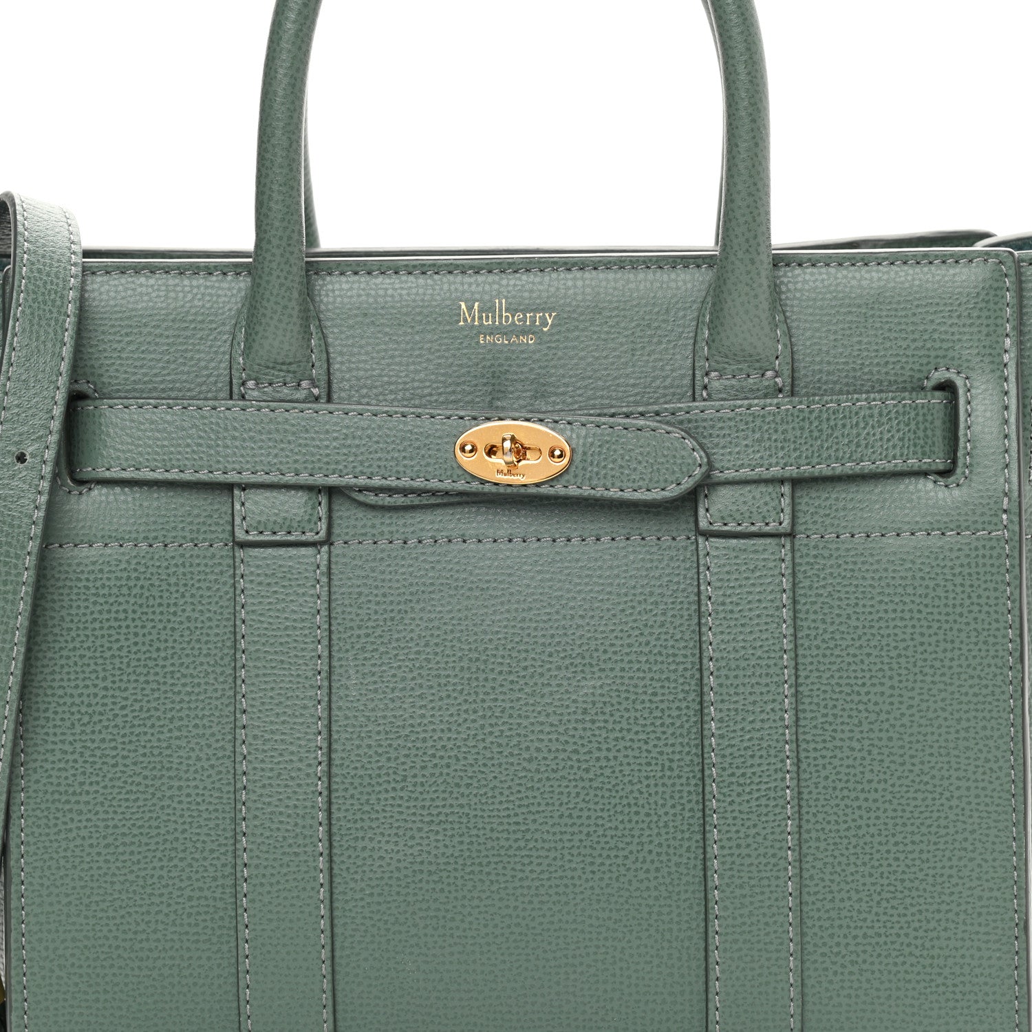 Mulberry Small Classic Grain Mini Zipped Bayswater Antique Blue 8 of 17