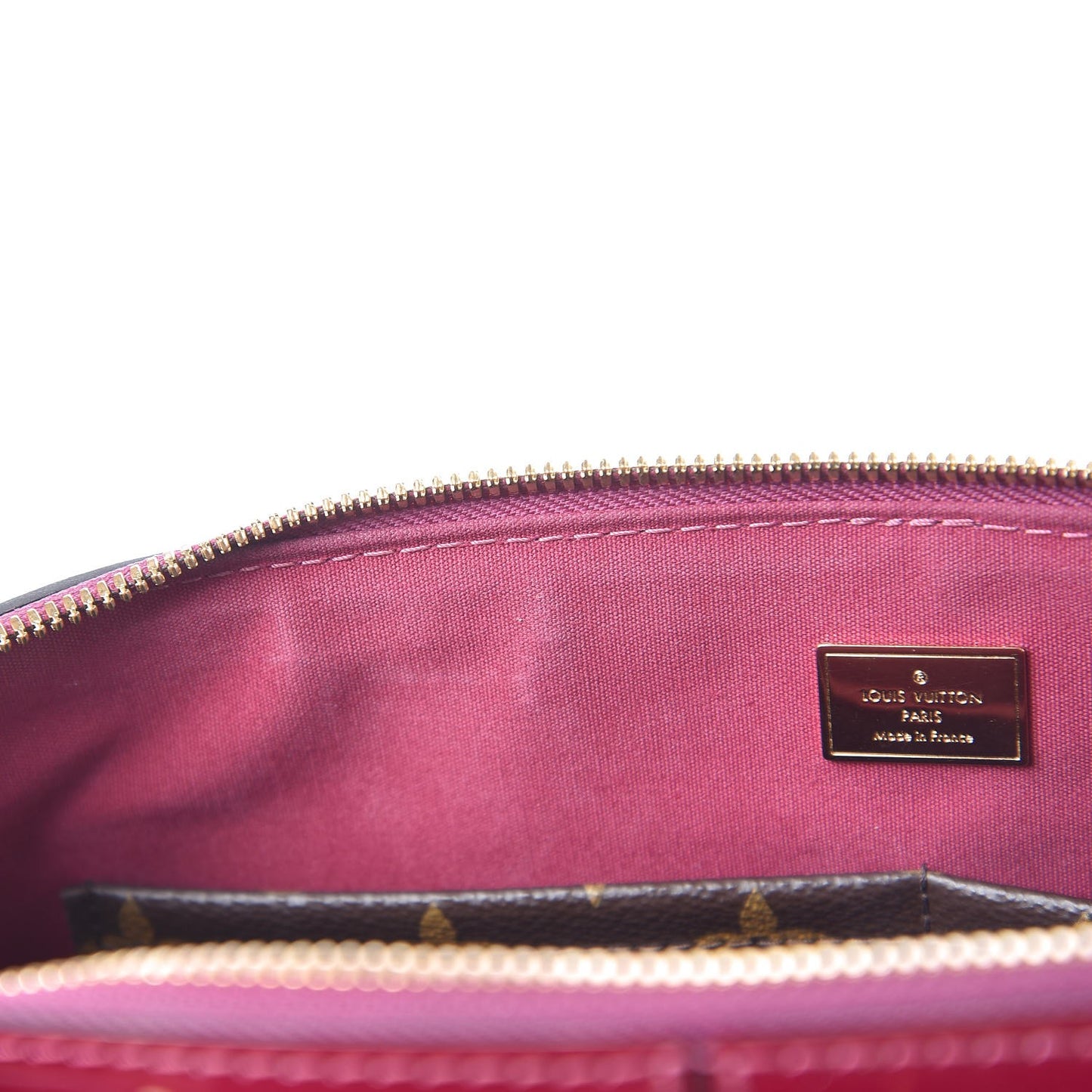 Patent Calfskin Miroir Tote Magenta